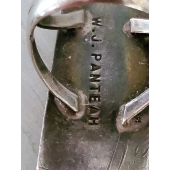 Vintage Native American Zuni WJ Panteah Ring - Picture 4 of 8